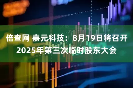 倍查网 嘉元科技：8月19日将召开2025年第三次临时股东大会
