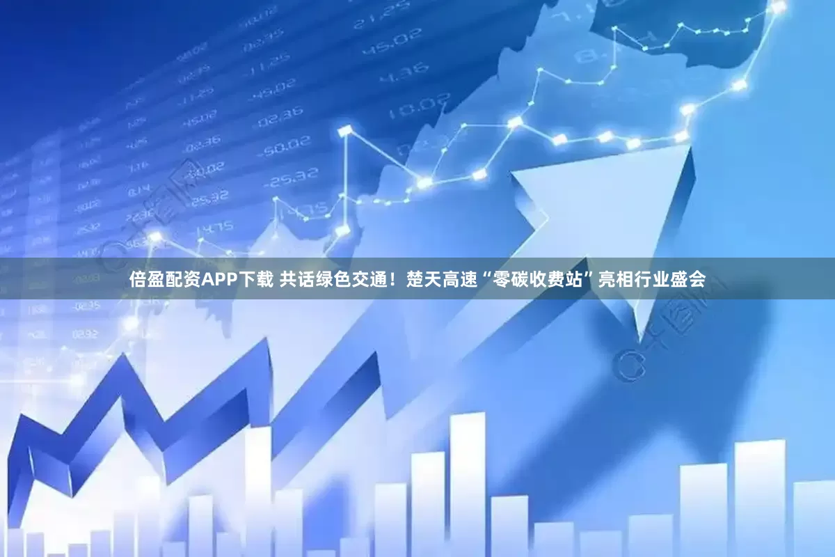 倍盈配资APP下载 共话绿色交通！楚天高速“零碳收费站”亮相行业盛会